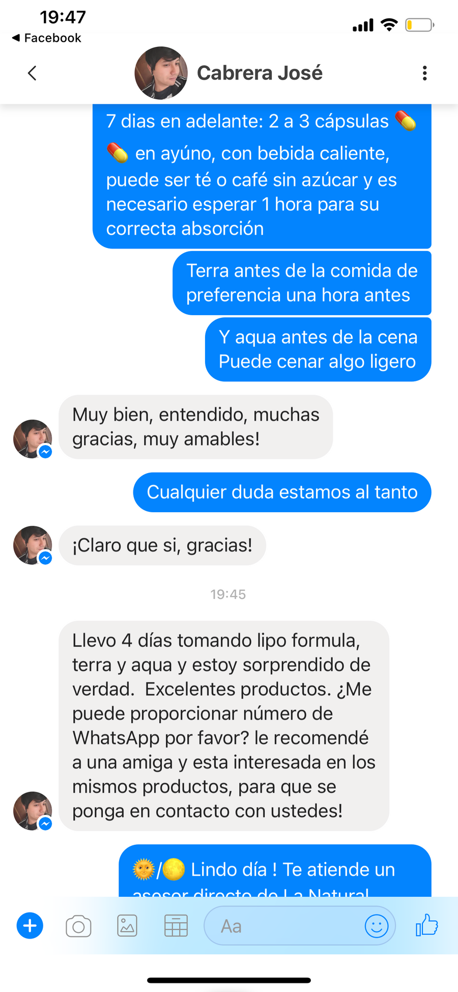 Testimonio de cliente