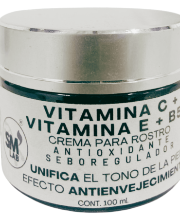 CREMA PARA ROSTRO VITAMINA C+ VITAMINA 5 +B5 BY SM LAB 100ML