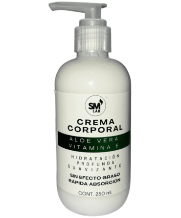 Crema corporal aloe vera, vitamina e CONT. 250 ML